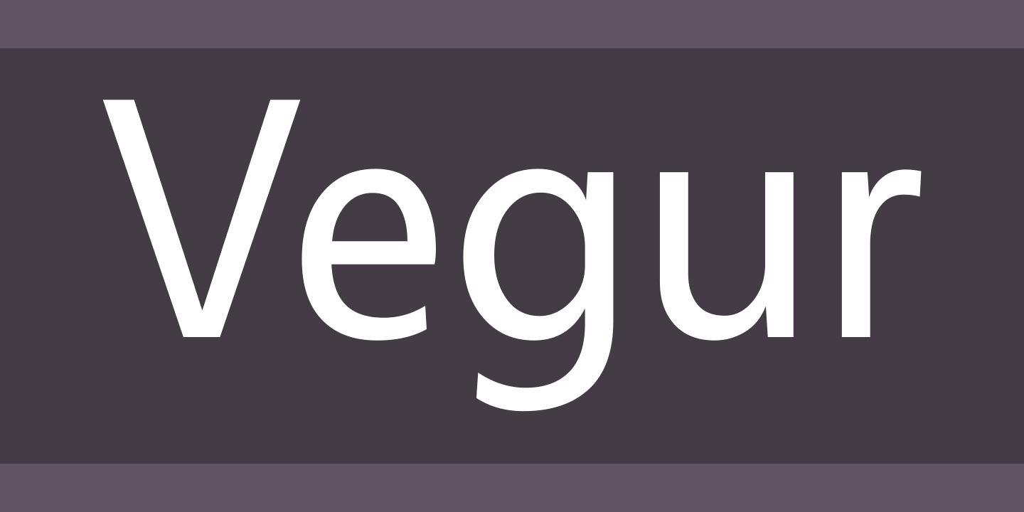 Vegur Font
